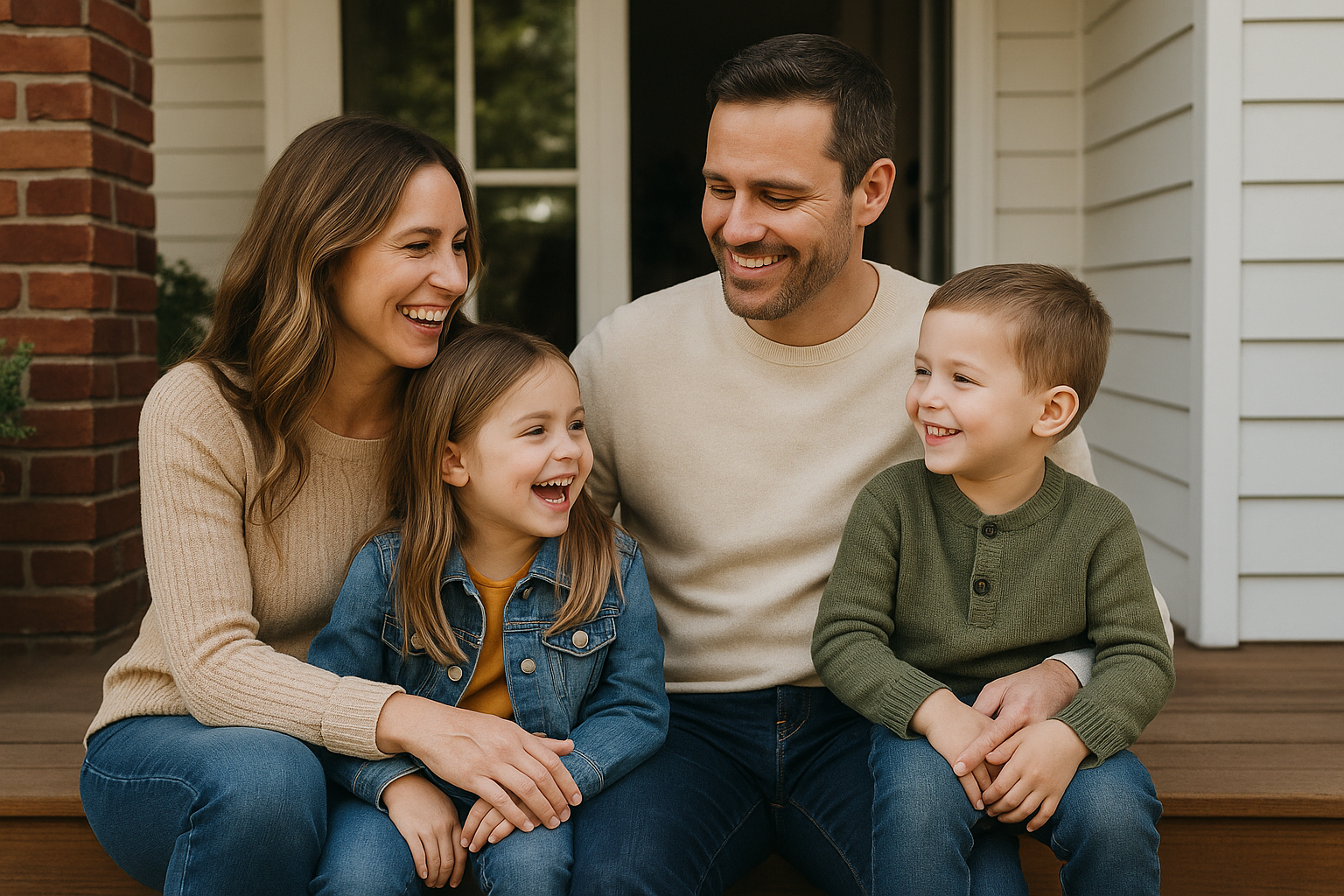 Local family enjoying peace of mind with affordable life insurance.